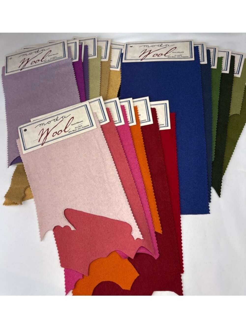 Moda Wool Fabric Swatches Wool Craft Quilting Rug Making - Picture 5 of 11